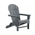 Adirondack-Gartenstuhl 82 x 75 x 98 cm aus Kunststoff anthrazit mit Armlehnen