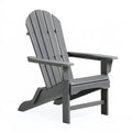 Adirondack Gartenstuhl 82 x 75 x 100 cm Kunststoff Grau klappbar