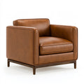 Sessel 90 x 85 x 78 cm Kunstleder Braun - moderner Loungesessel