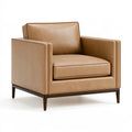 Sessel 90 x 85 x 78 cm Kunstleder Cognac moderner Loungesessel