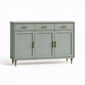 Sideboard 140 x 40 x 90 cm salbeigrün aus Holzwerkstoff mit 3 Schubladen und 3 Türen