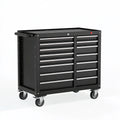 Werkstattwagen 112 x 56 x 98 cm aus Stahl in Schwarz mit 18 Schubladen fahrbar